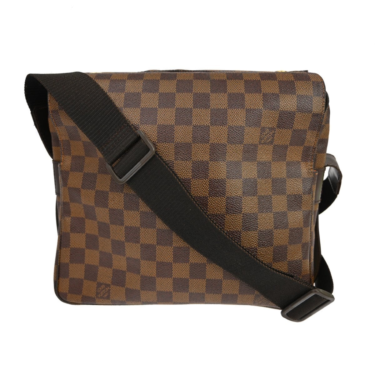 Louis Vuitton Naviglio Handbag Damier, Brown, Canvas, Shoulder Bag