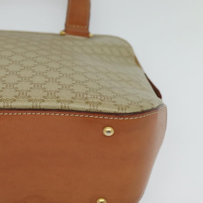 Celine Vintage Macadam Handbag Canvas, Beige, Canvas, Handbag