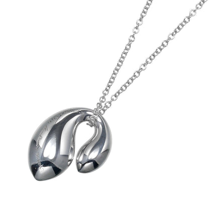 Tiffany & Co. Elsa Peretti Double Teardrop Necklace Silver 925, SILVER, SILVER, Necklace