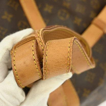 Louis Vuitton Keepall Bandouliere Bag Monogram Canvas, BROWN, CANVAS, Travel bag