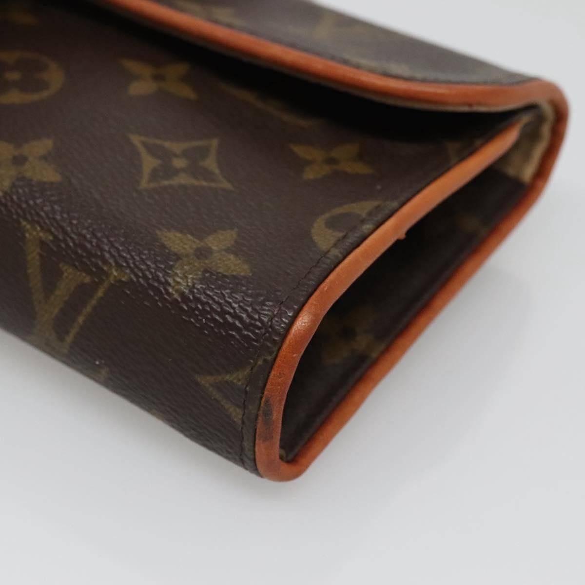 Louis Vuitton Florentine Waist Bag Monogram Canvas, BROWN, CANVAS, Travel bag