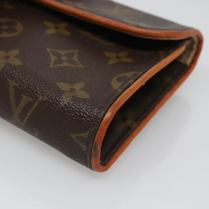 Louis Vuitton Florentine Waist Bag Monogram Canvas, BROWN, CANVAS, Travel bag