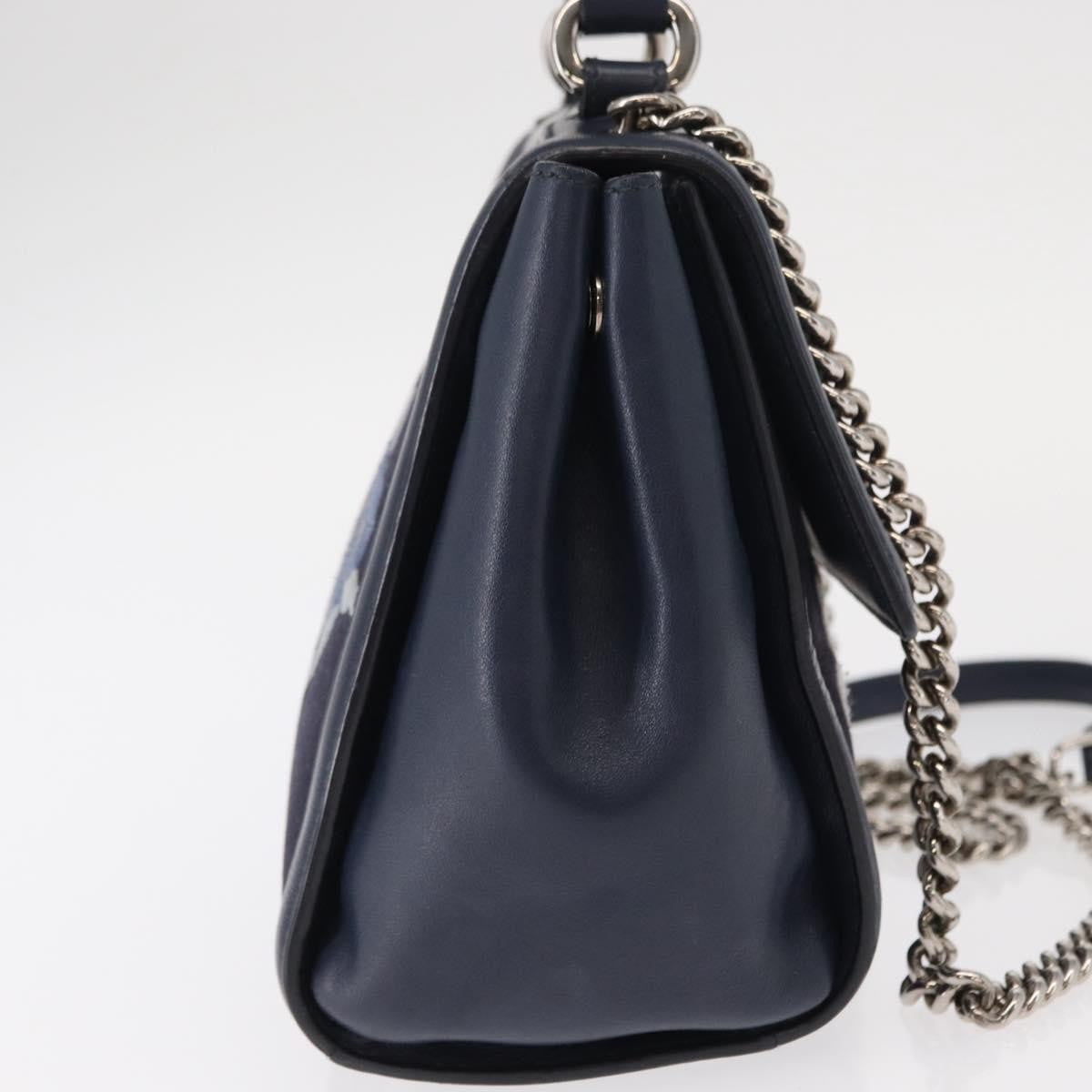 Salvatore Ferragamo Vala Handbag Leather, NAVY, DENIM_JEANS, Handbag