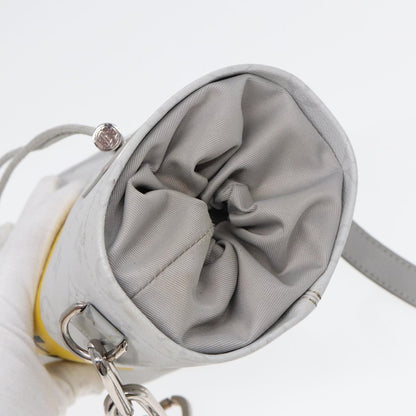 Louis Vuitton Chalk Nano Bag Limited Edition Logo Story Monogram Canvas, GRAY, CANVAS, Handbag