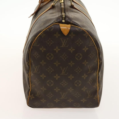 Louis Vuitton Keepall Bag Monogram Canvas, BROWN, CANVAS, Travel bag