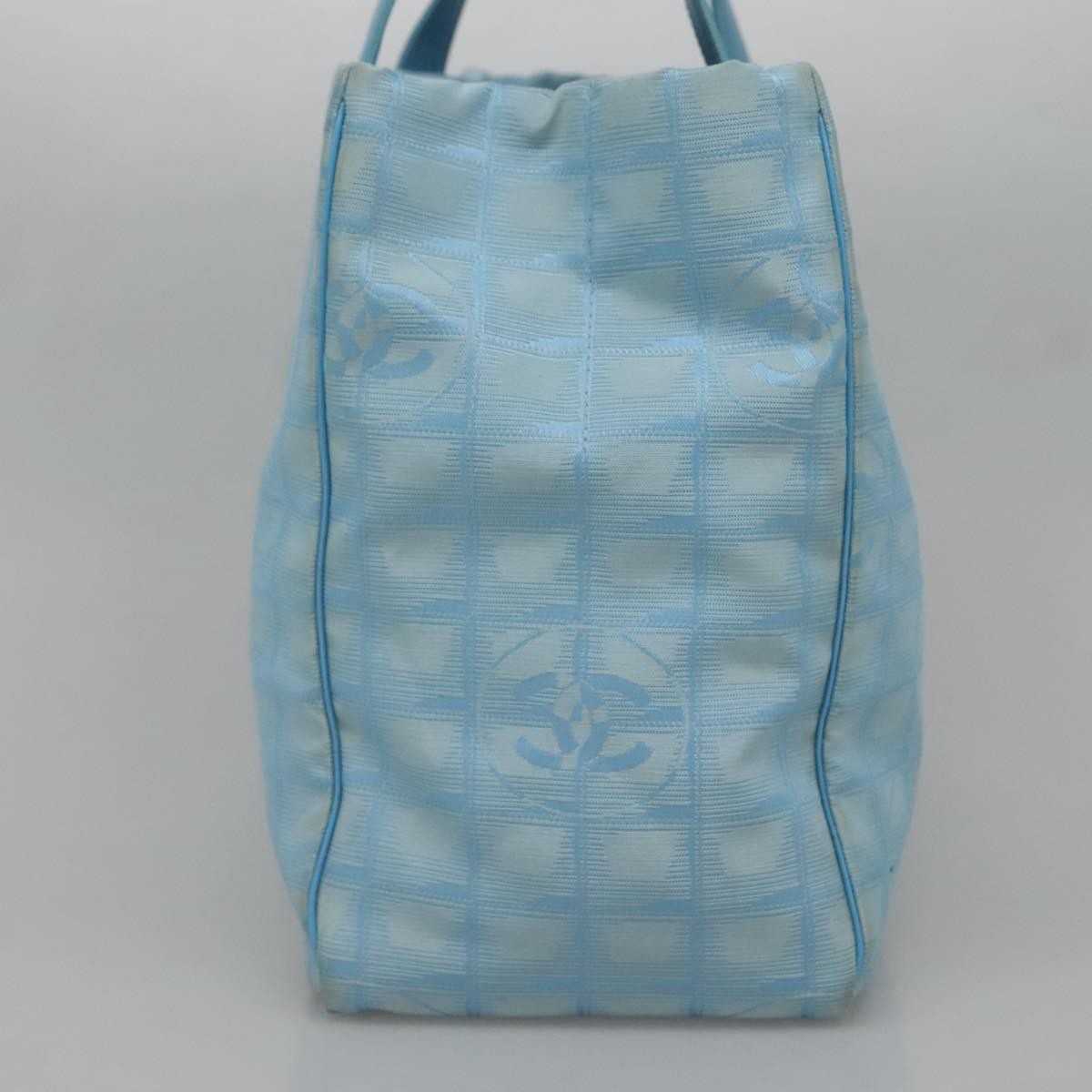 Chanel Travel Line Tote Nylon, BLUE, NYLON, Tote bag