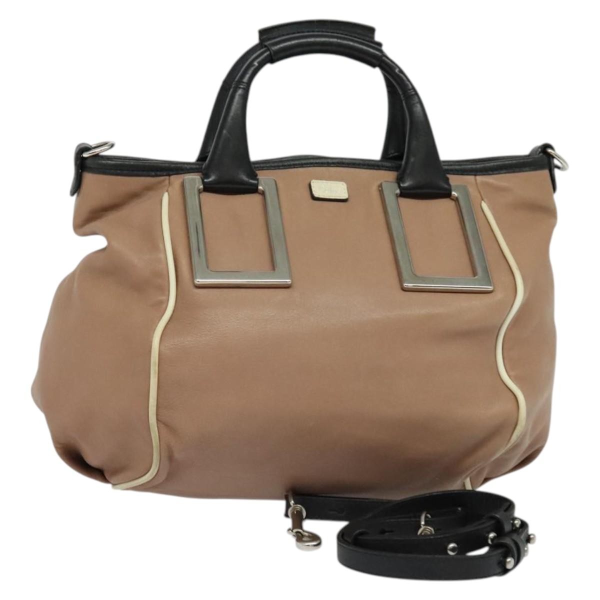Chloe Ethel Handbag Leather, PINK, LEATHER, Handbag