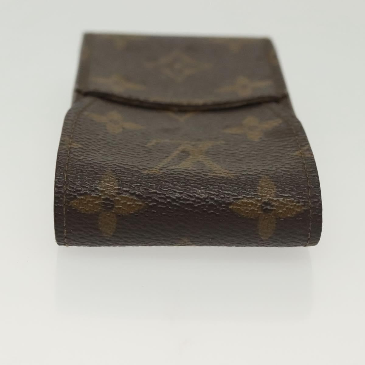 Louis Vuitton Etui Cigarette Case Monogram canvas, BROWN, CANVAS, Toiletry Case