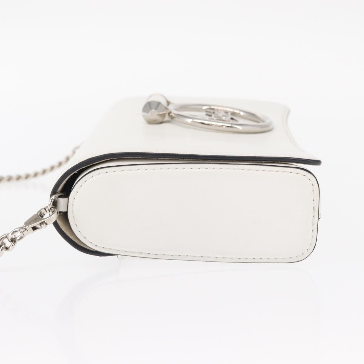 Christian Louboutin Rubylou Clutch Leather, WHITE, LEATHER, Shoulder bag