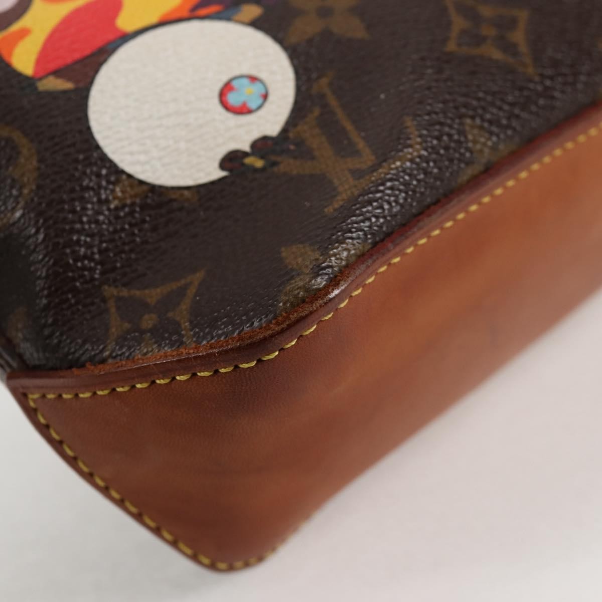 Louis Vuitton Trotteur Handbag Limited Edition Monogram Murakami Panda, BROWN, CANVAS, Handbag