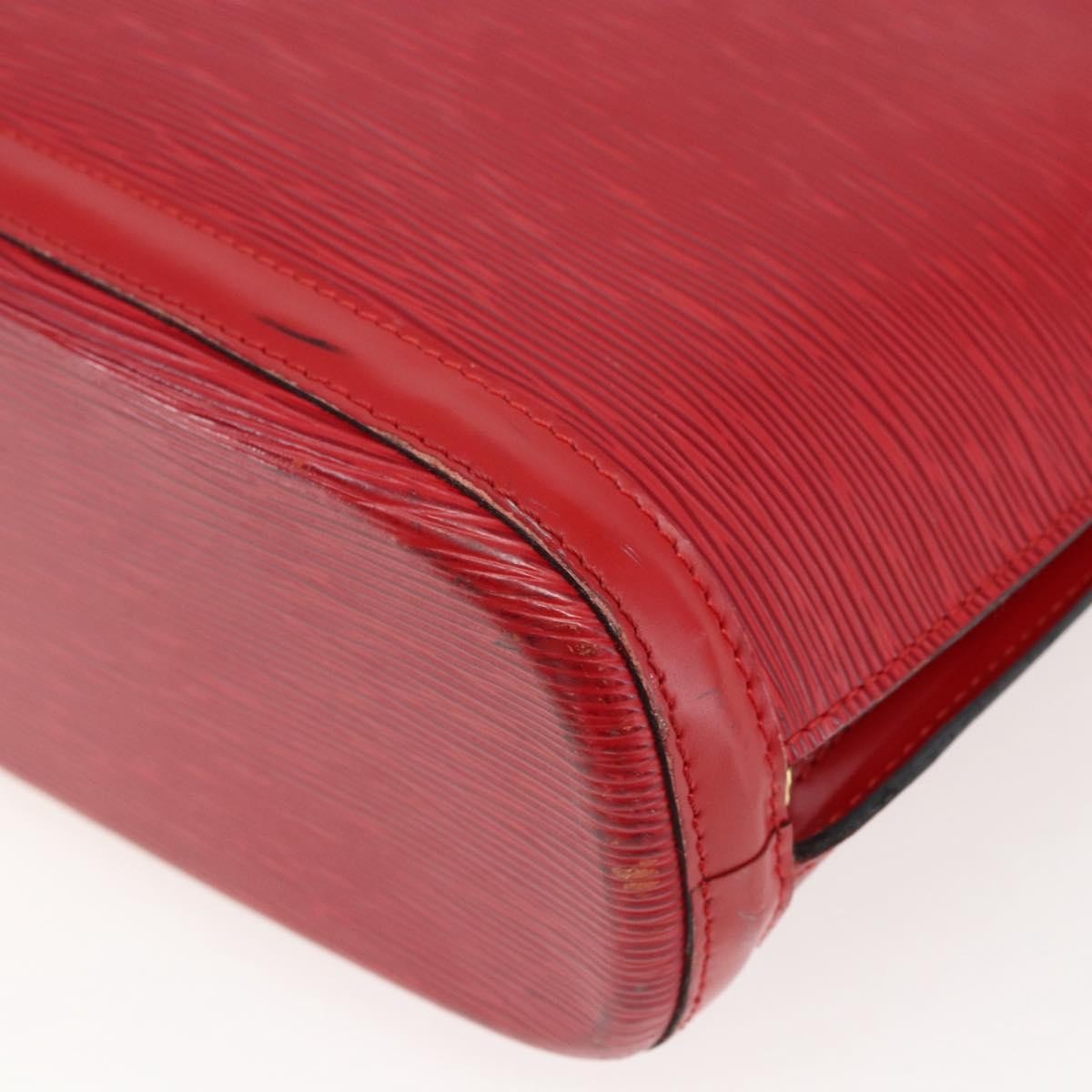 Louis Vuitton Lussac Handbag Epi Leather, RED, LEATHER, Shoulder bag