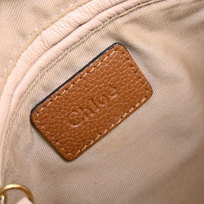 Chloe Paraty Top Handle Bag Leather, BROWN, LEATHER, Handbag