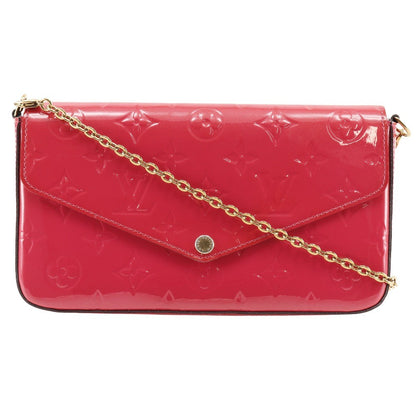 Louis Vuitton Felicie Pochette Monogram Vernis, PINK, PATENT_LEATHER, Shoulder bag