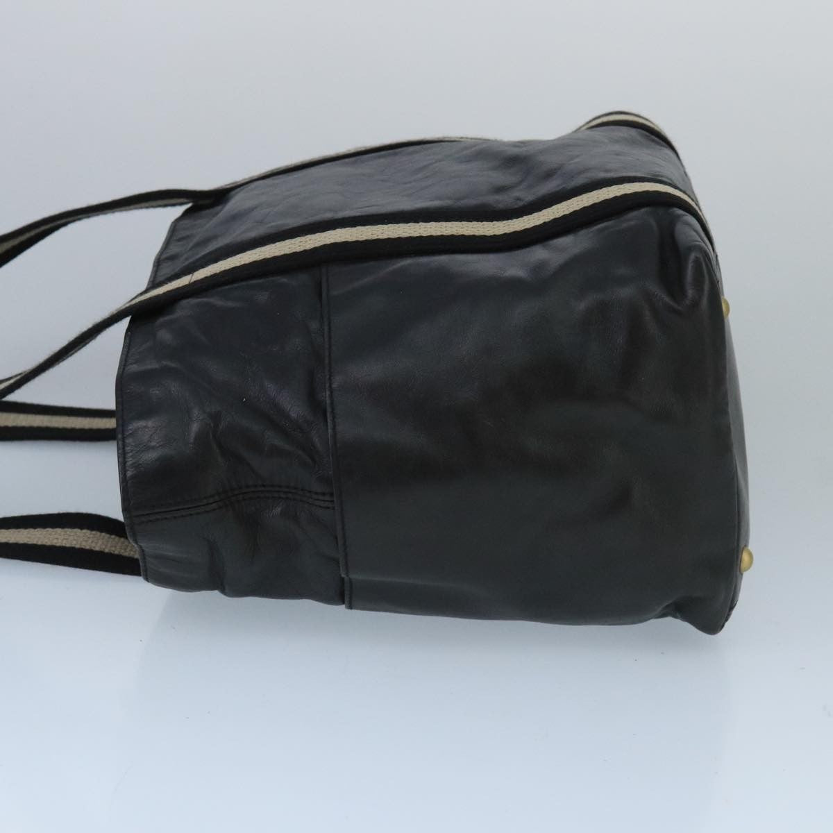 Bally Vintage Tote Bag Leather, BLACK, LEATHER, Tote bag