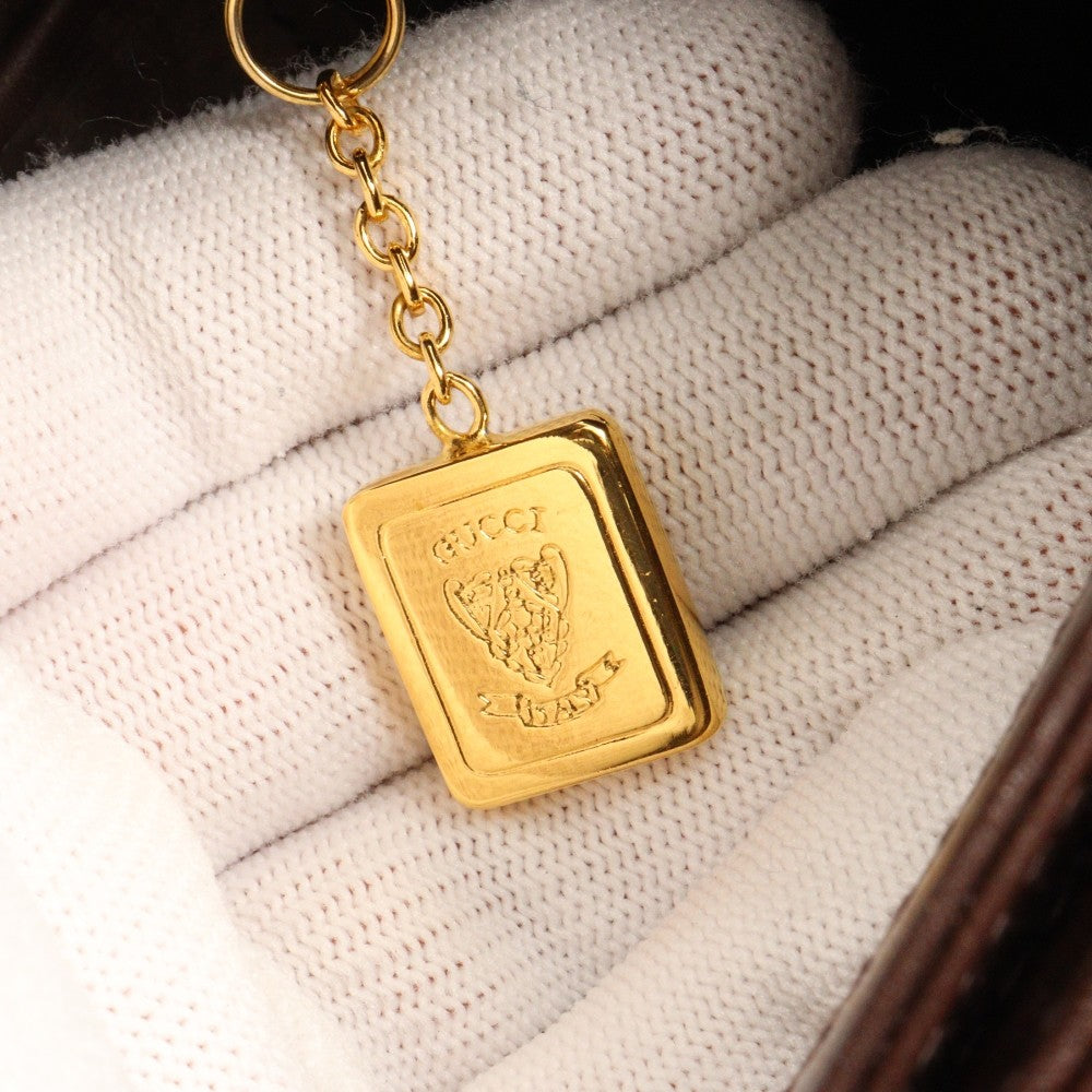 Gucci Old Gucci shoulder bag Suede and Leather, BROWN, LEATHER, Shoulder bag