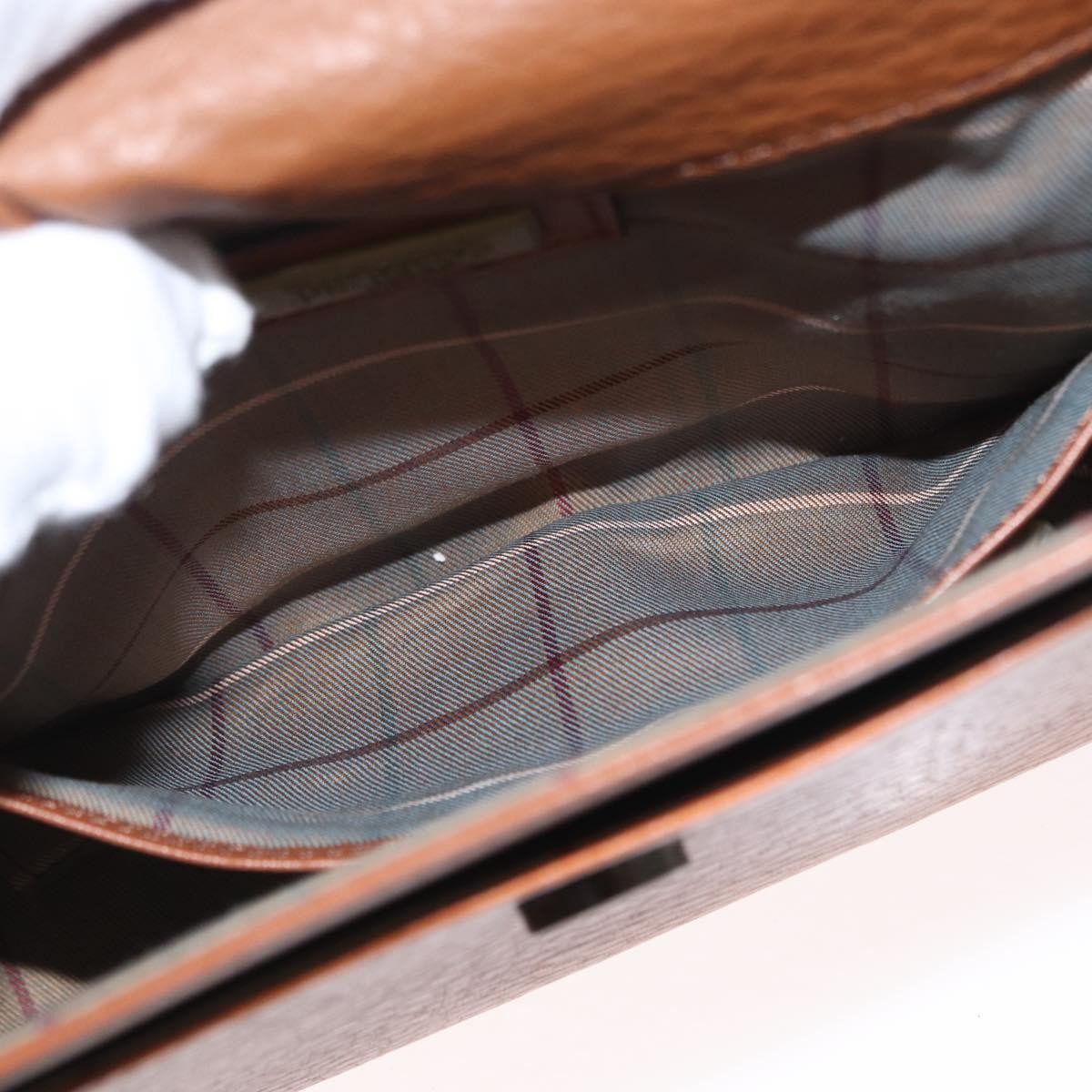 Burberry Vintage Shoulder Bag Leather, BROWN, LEATHER, Shoulder bag