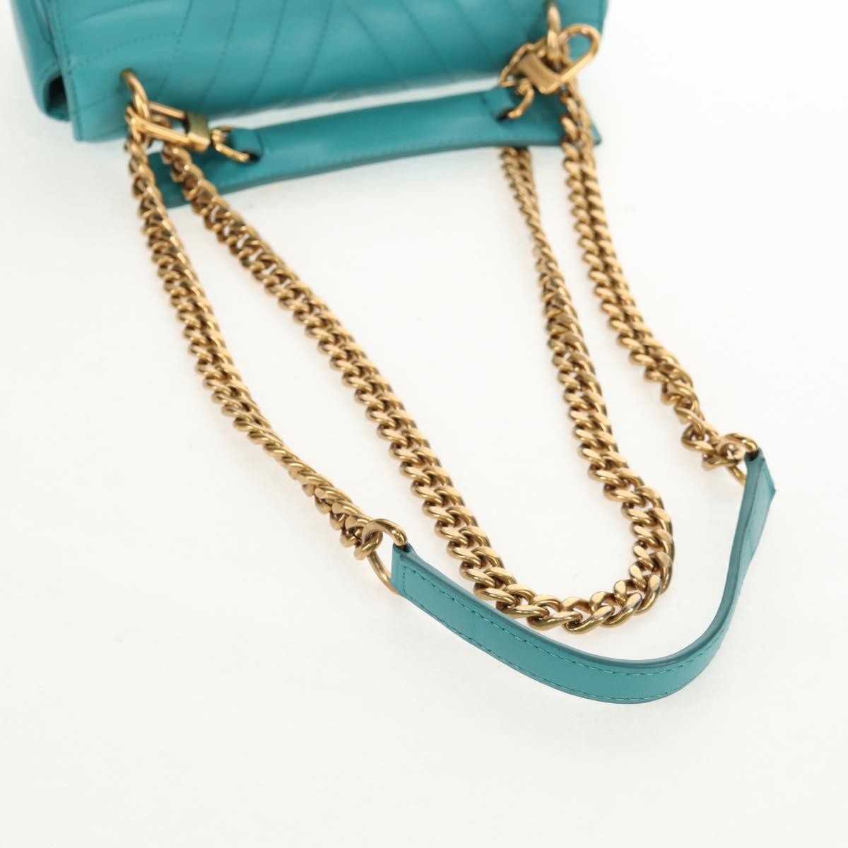 Louis Vuitton New Wave Chain Bag Quilted Leather, Blue, Leather, Shoulder Bag