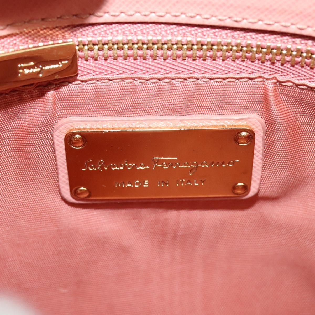 Salvatore Ferragamo Vala Shoulder Bag Leather, PINK, LEATHER, Shoulder bag