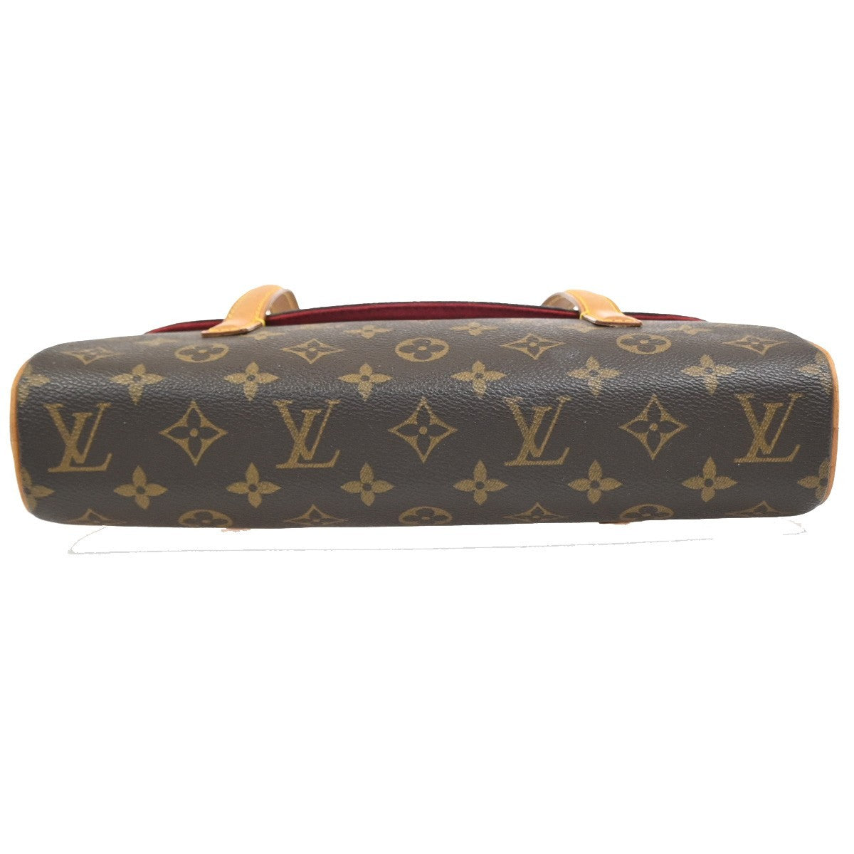 Louis Vuitton Sonatine Handbag Monogram Canvas, Brown, Canvas, Handbag