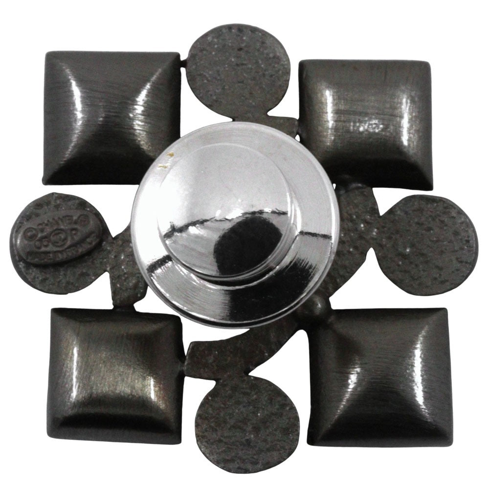 Chanel CC Coco Brooch Metal and Rhinestone, SILVER, METAL, Brooch