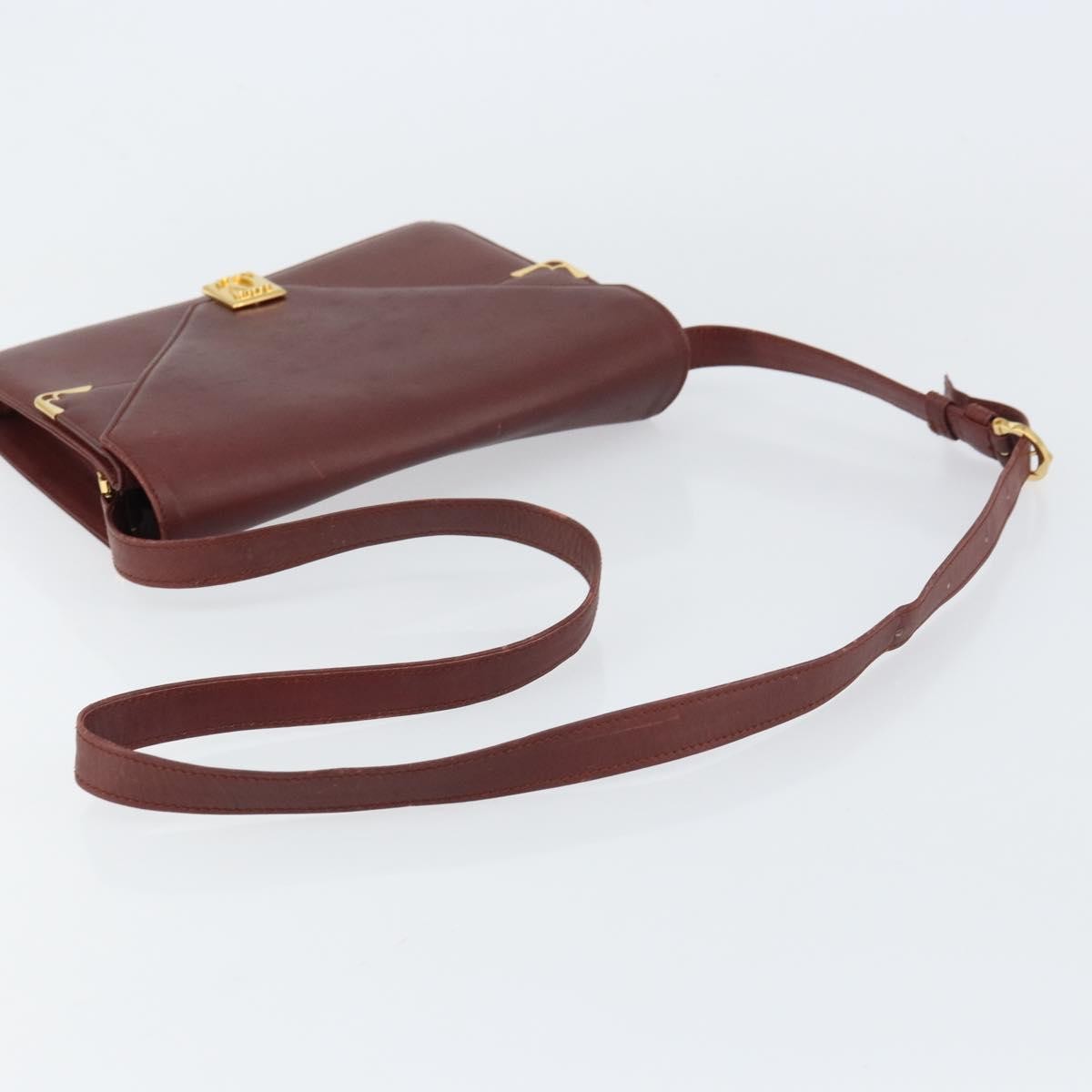 cartier Must de Cartier Shoulder Bag Leather, BURGUNDY, LEATHER, Shoulder bag