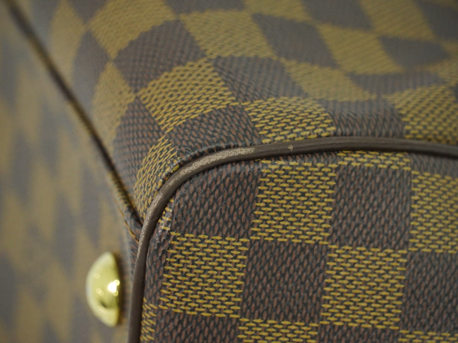 Louis Vuitton Trevi Handbag Damier, BROWN, CANVAS, Handbag
