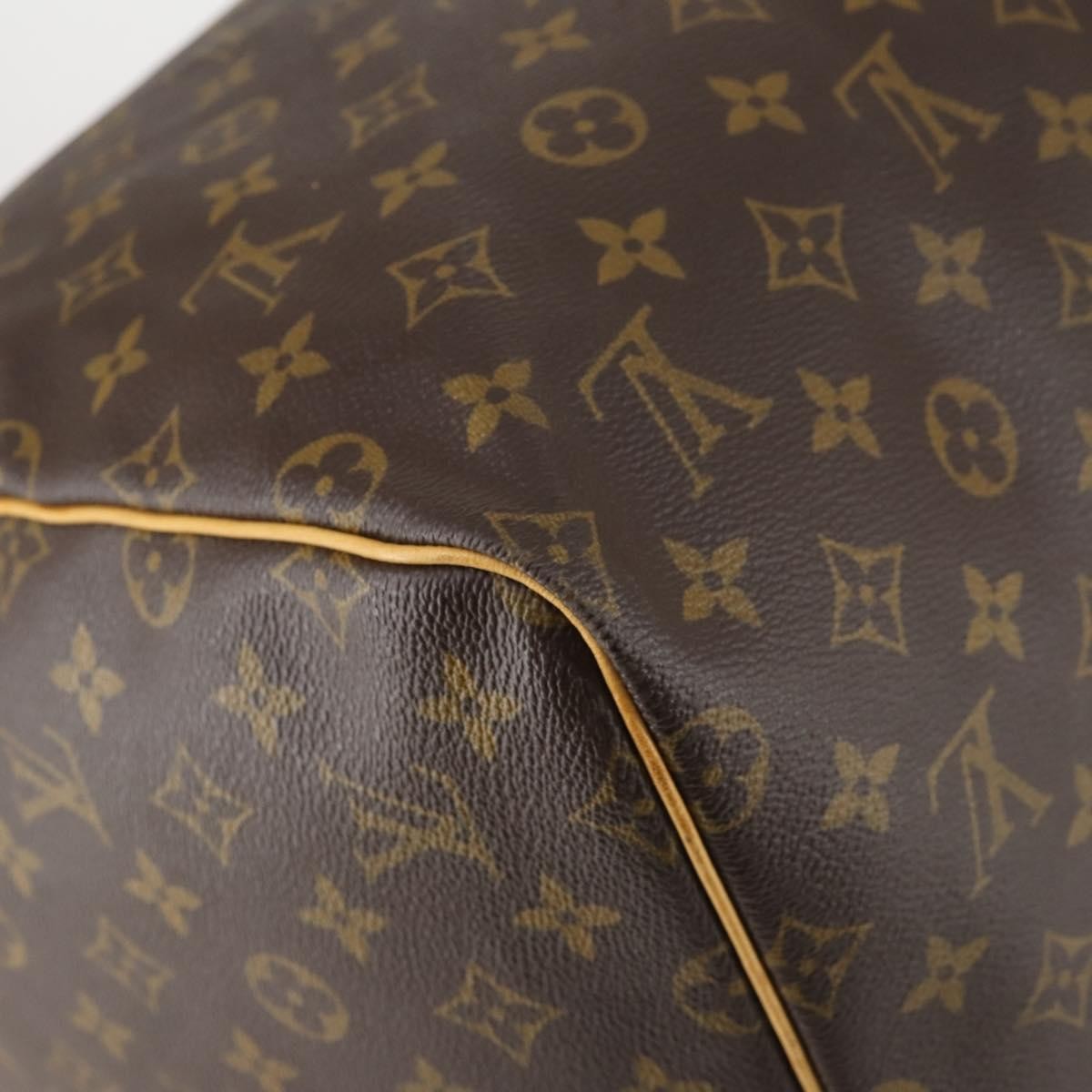 Louis Vuitton Keepall Bag Monogram Canvas, BROWN, CANVAS, Travel bag