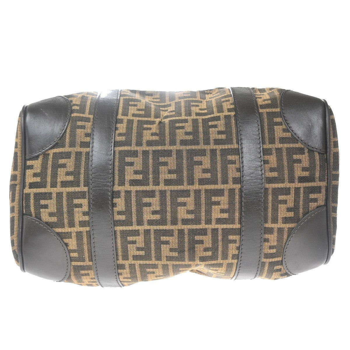 Fendi Convertible Boston Bag Zucca Canvas, BROWN, CANVAS, Travel bag
