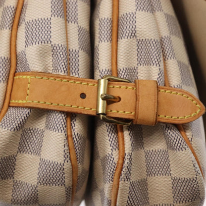 Louis Vuitton Saumur Handbag Damier, BEIGE, CANVAS, Shoulder bag