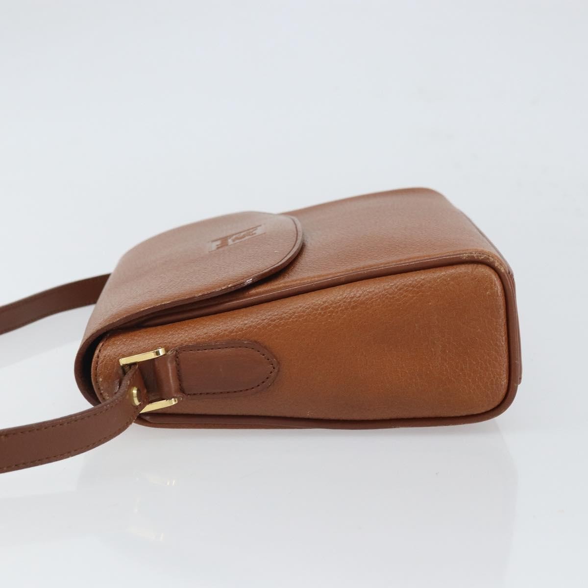 Burberry Vintage Shoulder Bag Leather, BROWN, LEATHER, Shoulder bag