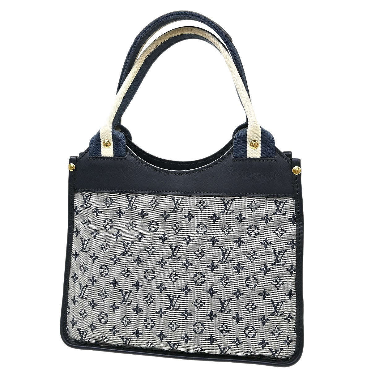 Louis Vuitton Kathleen Tote Mini Lin, Blue, Canvas, Handbag