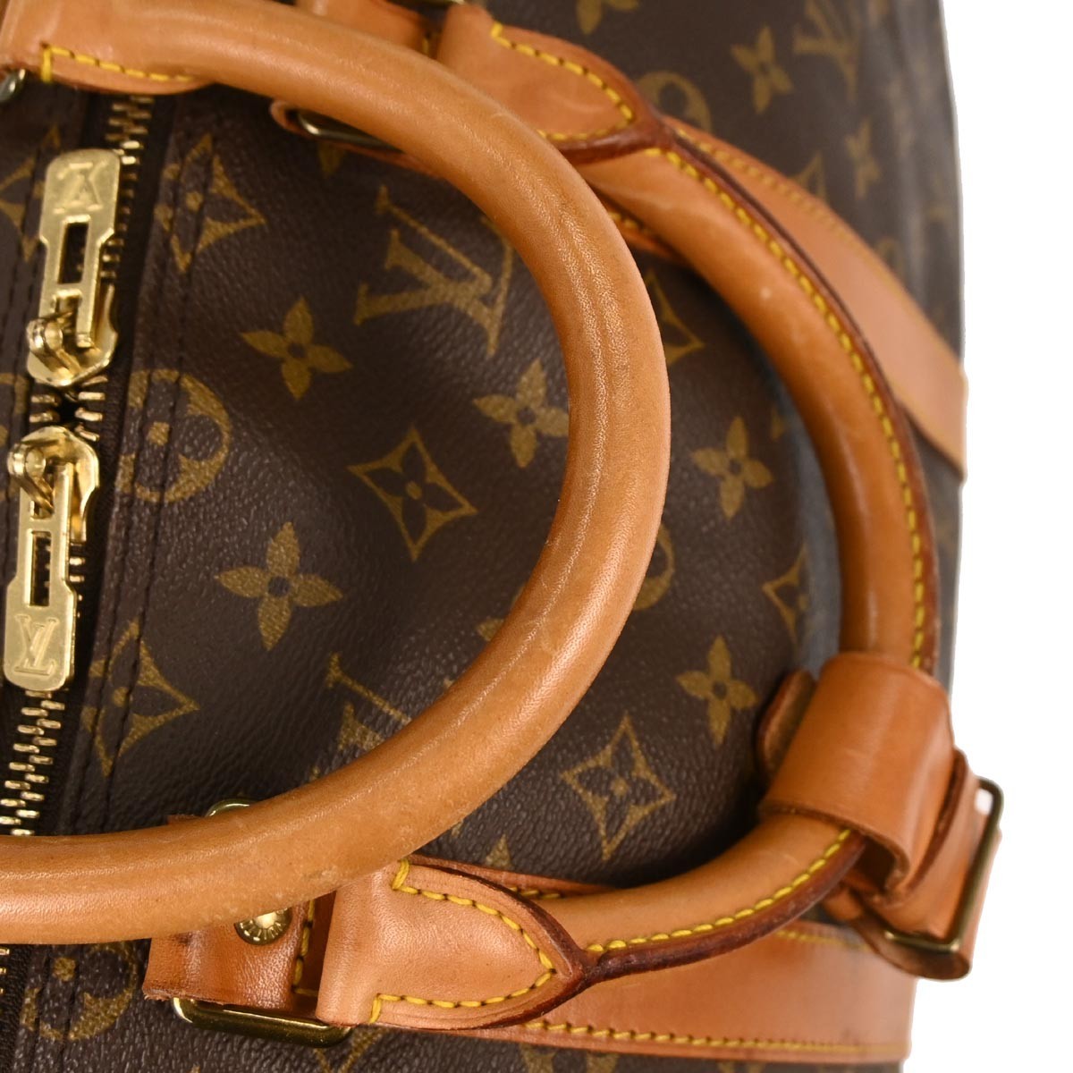Louis Vuitton Keepall Bandouliere Bag Monogram Canvas, BROWN, CANVAS, Travel bag