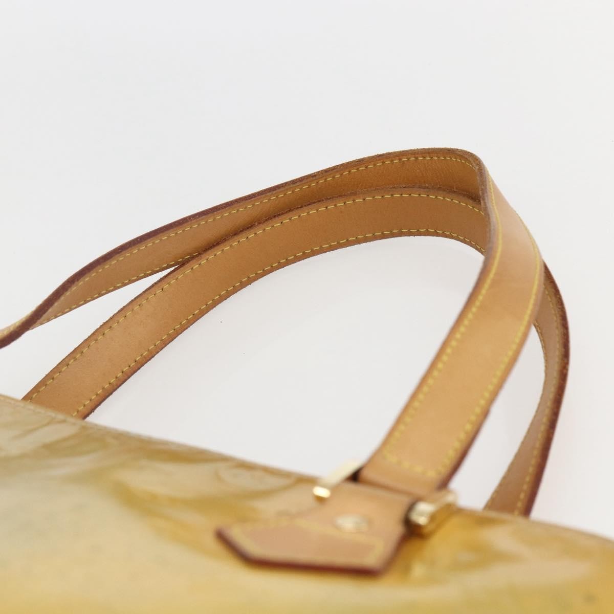Louis Vuitton Houston Handbag Monogram Vernis, BEIGE, PATENT_LEATHER, Tote bag