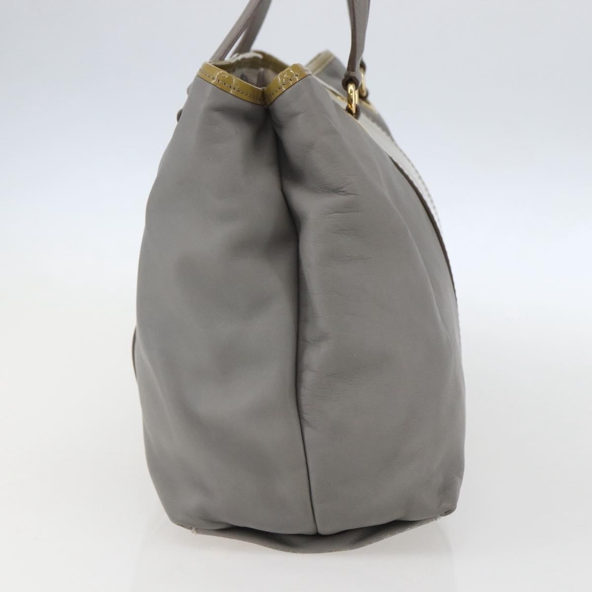 Salvatore Ferragamo Vala tote Leather, GRAY, LEATHER, Tote bag