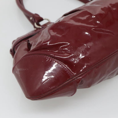 Salvatore Ferragamo Marisa Satchel Patent leather, BURGUNDY, PATENT_LEATHER, Tote bag