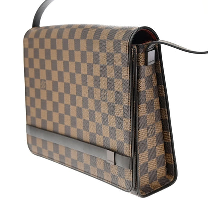 Louis Vuitton Tribeca Handbag Damier, BROWN, LEATHER, Shoulder bag