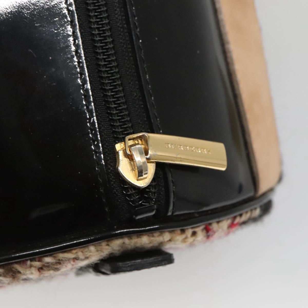 Burberry Nova Check Handbag Wool, BEIGE, WOOL, Handbag