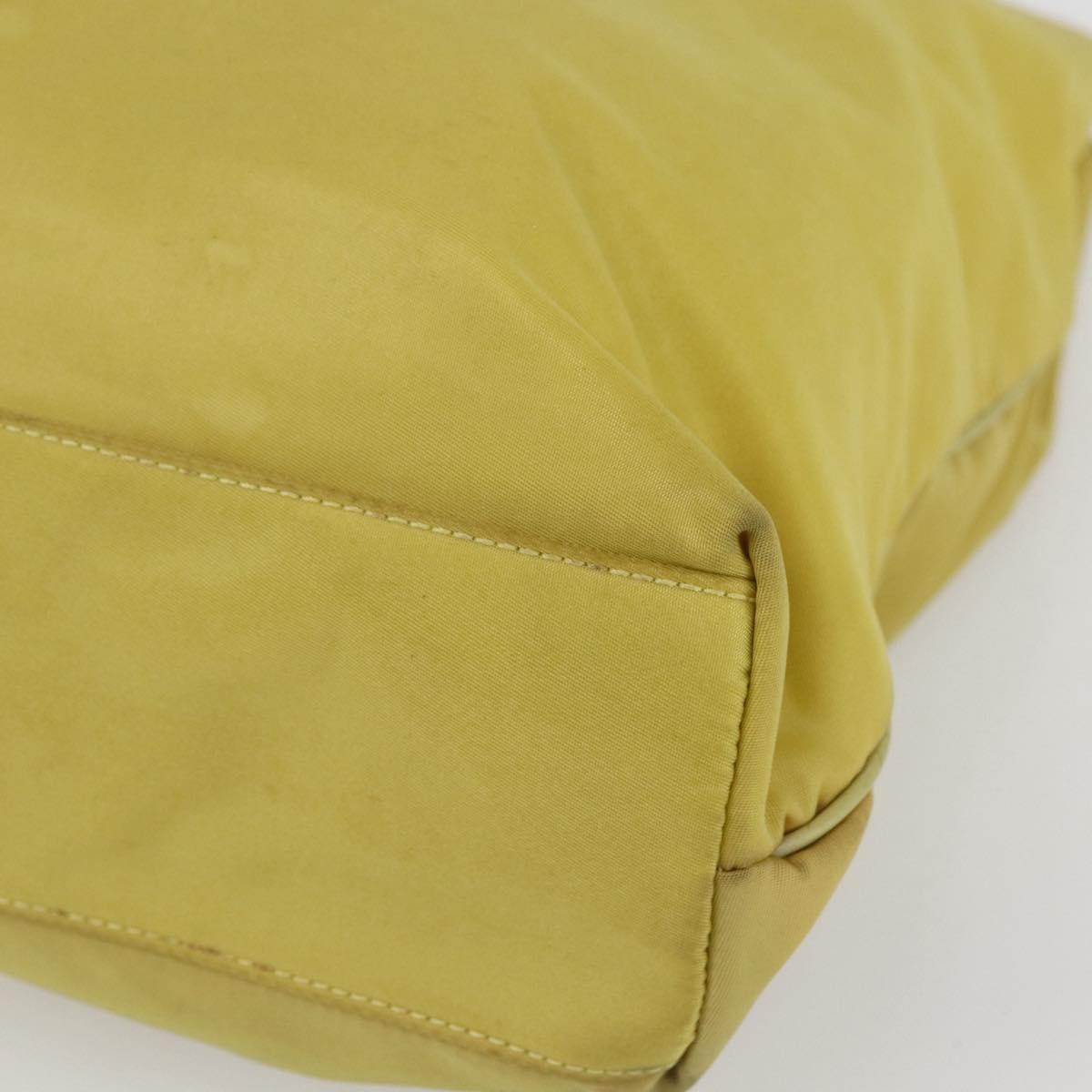 Prada Vintage Tote Tessuto, YELLOW, NYLON, Tote bag