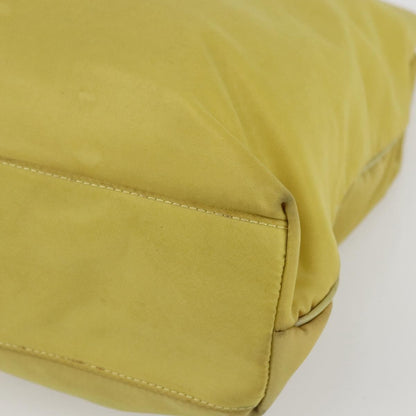 Prada Vintage Tote Tessuto, YELLOW, NYLON, Tote bag