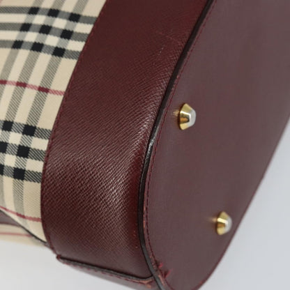Burberry Nova Check Tote Canvas and Leather, BEIGE, CANVAS, Tote bag