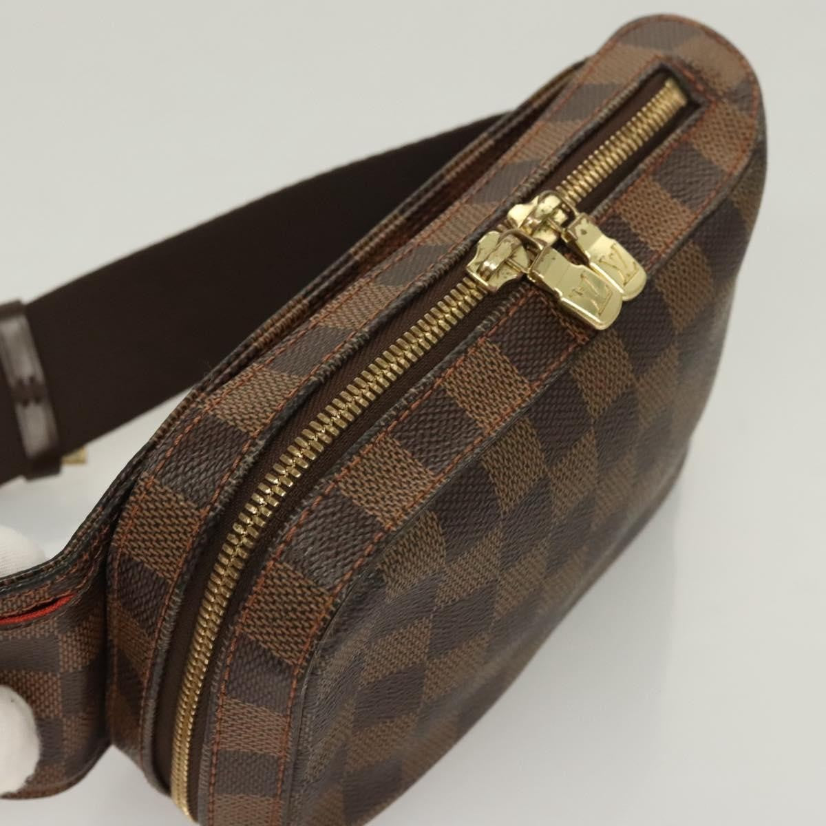Louis Vuitton Geronimos Waist Bag Damier, BROWN, CANVAS, Shoulder bag