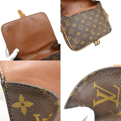 Louis Vuitton Cartouchiere Handbag Monogram Canvas, BROWN, LEATHER, Crossbody bag