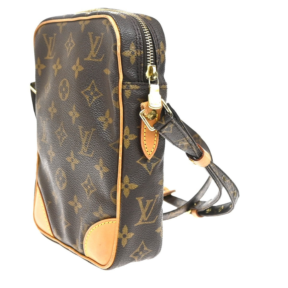Louis Vuitton Danube Handbag Monogram Canvas, Brown, Canvas, Shoulder Bag