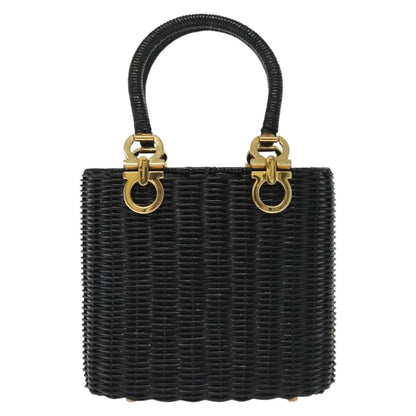 Salvatore Ferragamo Gancini mini handbag Wood, BLACK, WOOD, Handbag