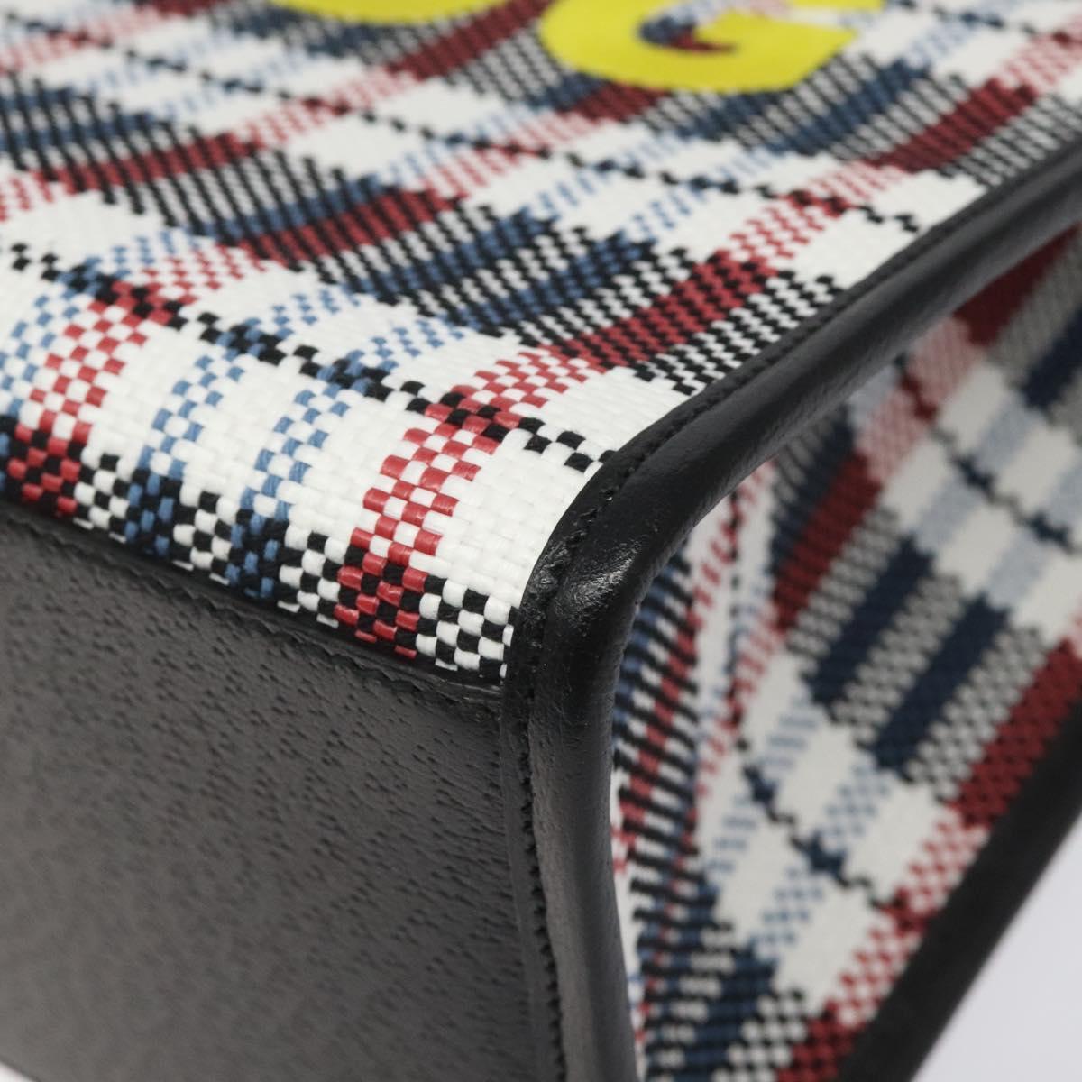 Gucci ICCUG Tote Embroidered Faux Raffia, MULTICOLOUR, CANVAS, Tote bag