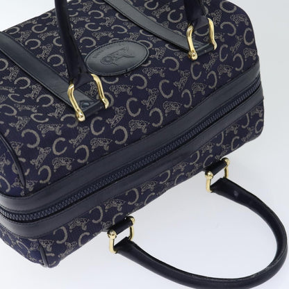 Celine C Sulky Boston bag Canvas, NAVY, CANVAS, Travel bag