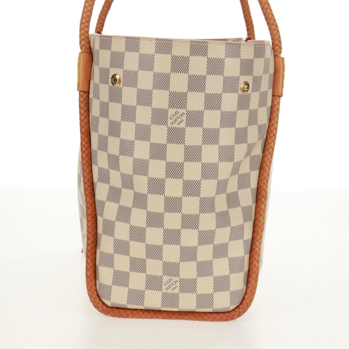 Louis Vuitton Propriano Handbag Damier, WHITE, CANVAS, Tote bag