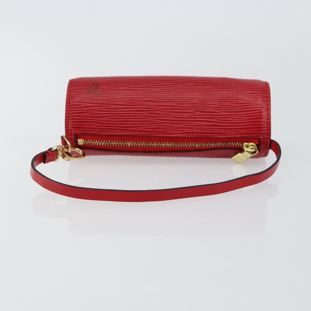 Louis Vuitton Soufflot Pochette Epi Leather, RED, LEATHER, Clutche & pouche