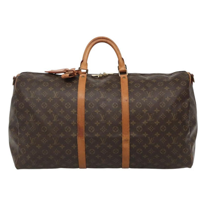 Louis Vuitton Keepall Bandouliere Bag Monogram Canvas, BROWN, CANVAS, Travel bag