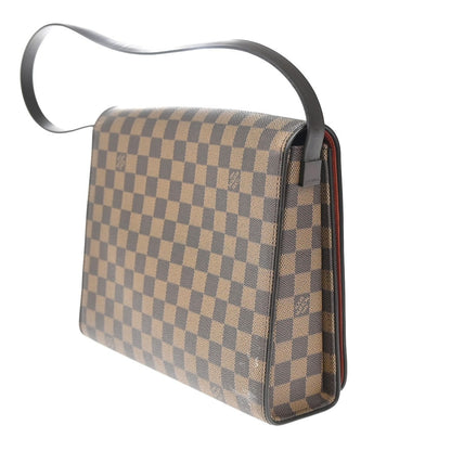 Louis Vuitton Tribeca Handbag Damier, BROWN, LEATHER, Shoulder bag